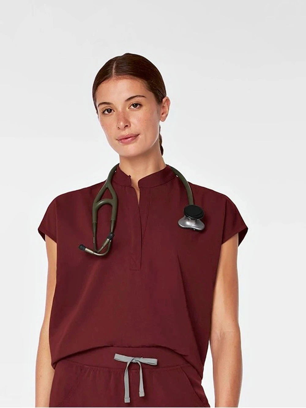 FIGS scrub set Size Small/ Burgundy color/ Like New